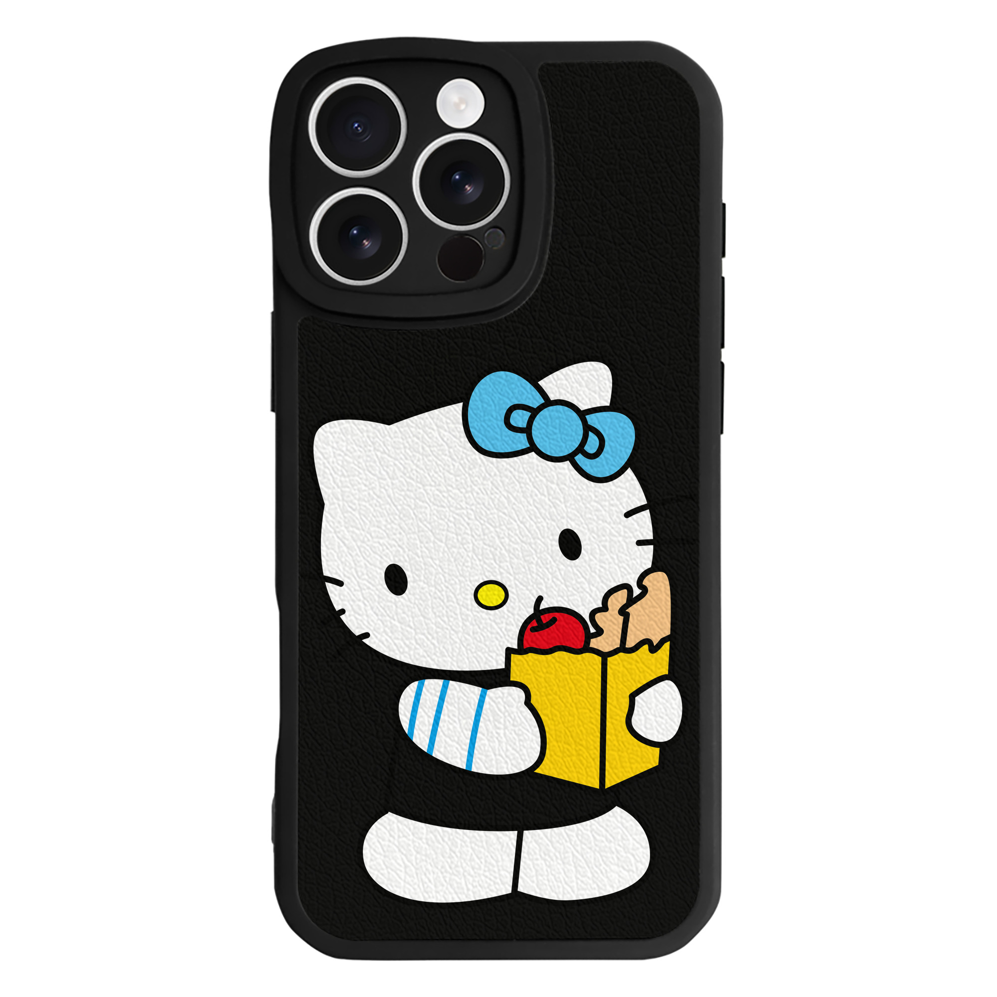 （画像用） Hello Kitty ハローキティ 【iPhone 16シリーズ対応】シリコンスマホケース（レザー調） 材質：シリコン